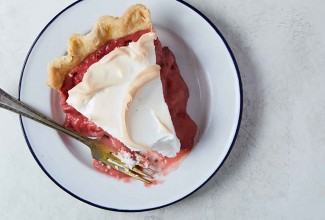 Strawberry Cream Meringue Pie