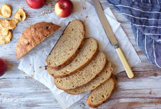 Apple-Oat-Barley Bread