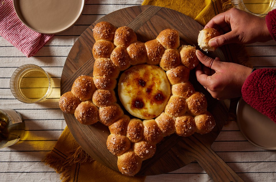 Rosemary-Scented Baked Brie Bread  - select to zoom