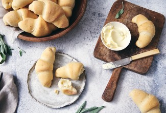 Buttery Sage Crescent Rolls