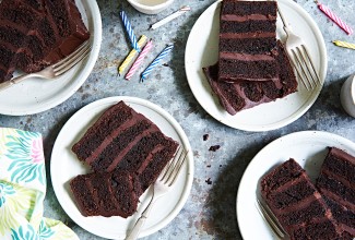 Favorite Fudge Birthday Cake