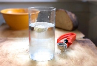 Float test for yeast dough sourdough starter via @kingarthurflour