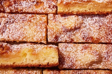 Gooey Butter Vanilla Cake Bars