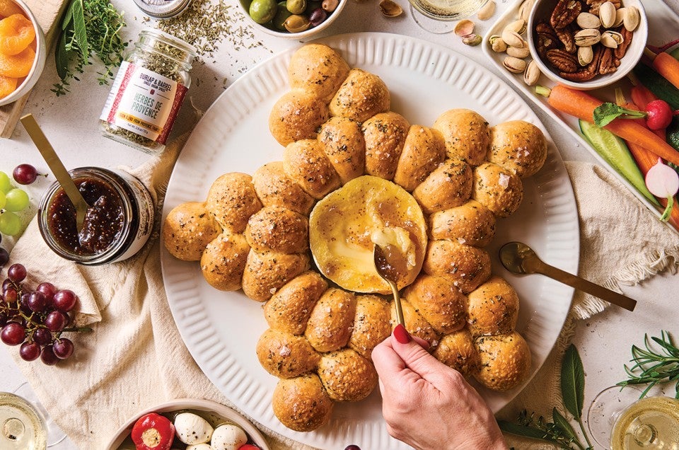 Herb-Scented Baked Brie Bread - select to zoom