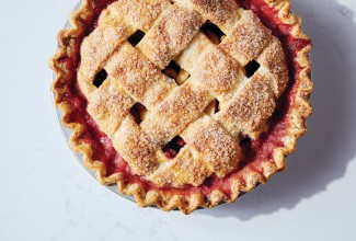 Lattice topped pie