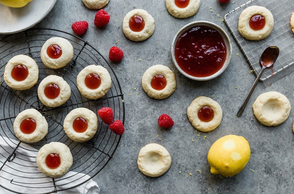 Lemon-Raspberry Thumbprints  - select to zoom