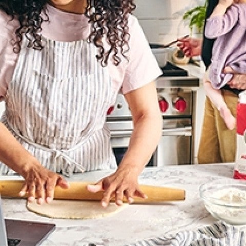 Rolling out dough