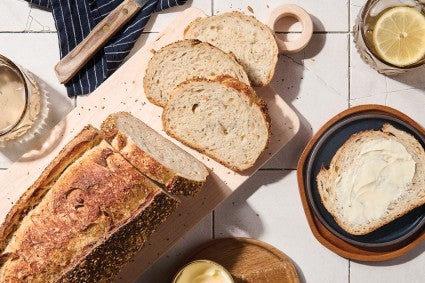 No-Knead Sourdough Bread