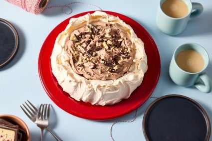 Peppermint pavlova