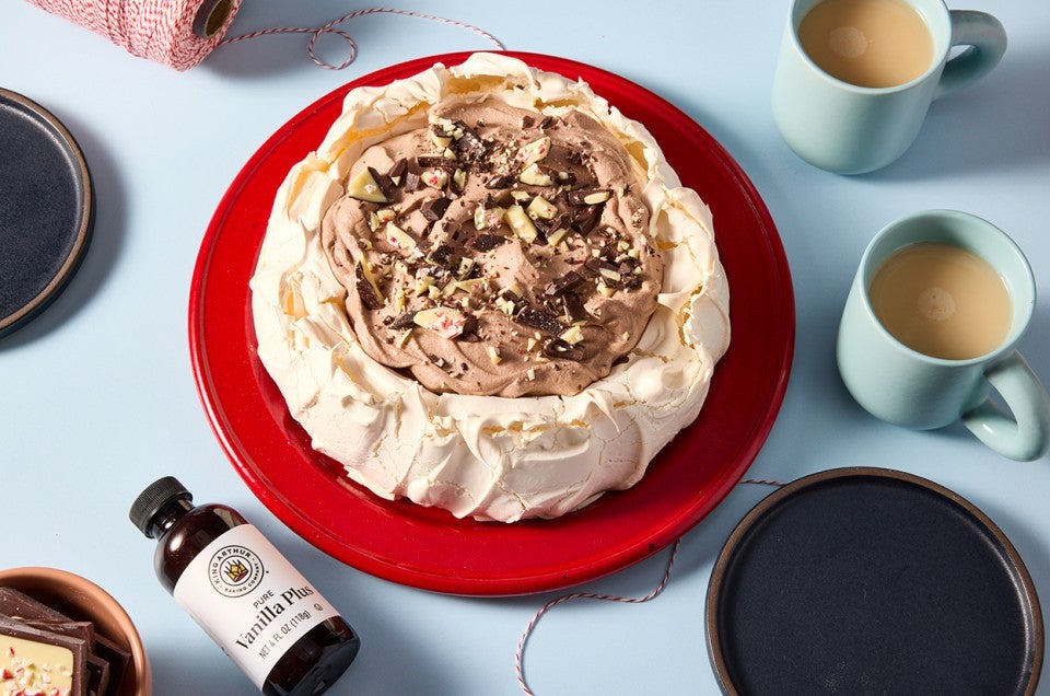 Chocolate Peppermint Pavlova  - select to zoom