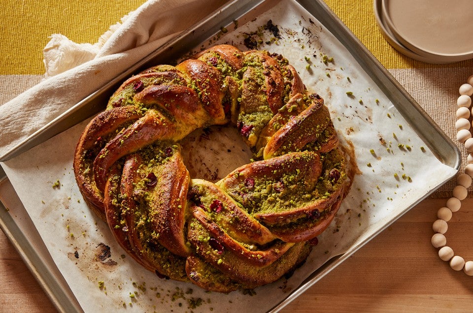 Pistachio Cranberry Wreath  - select to zoom