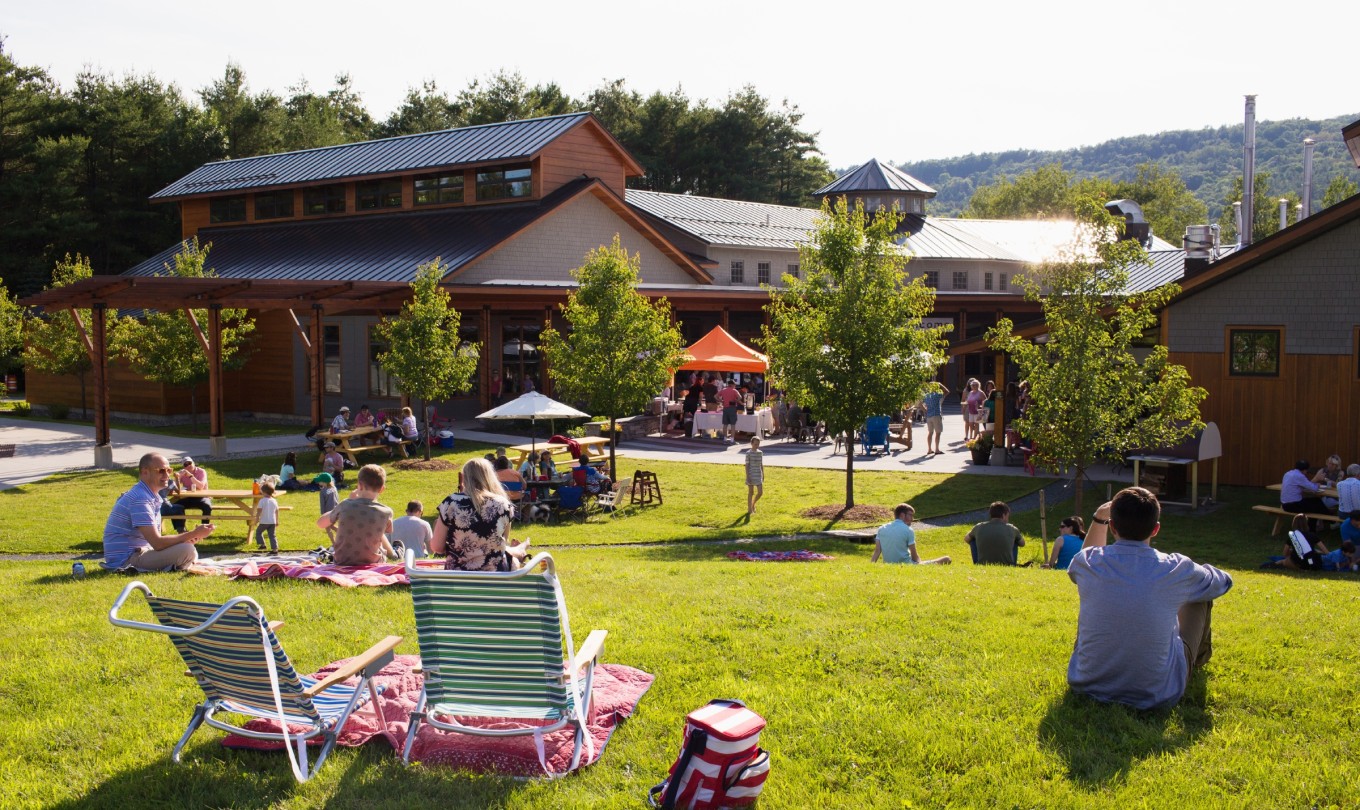 Visitors enjoy an event at the Bakery, Cafe and Store.