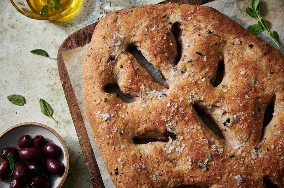 Rustic Olive Flatbread - select to zoom